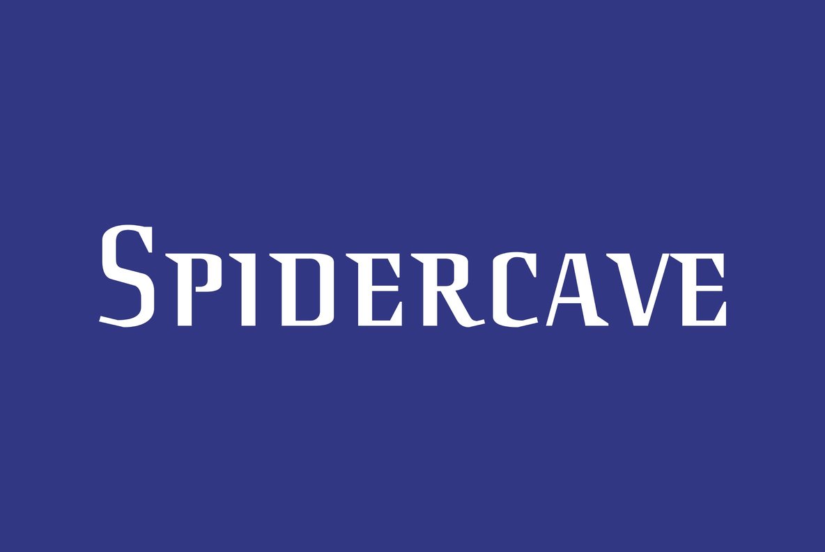 Przykładowa czcionka Spider Cave #1