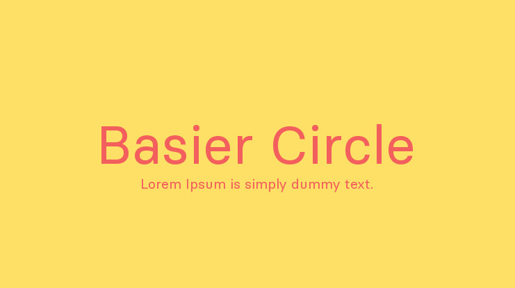 Przykładowa czcionka Basier Circle #1