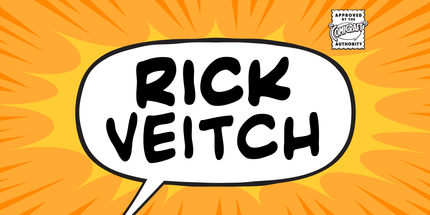 Przykładowa czcionka Rick Veitch #1