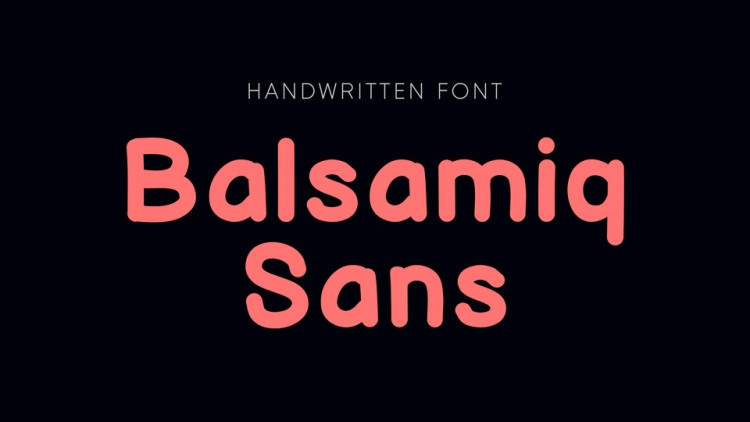 Przykładowa czcionka Balsamiq Sans #1