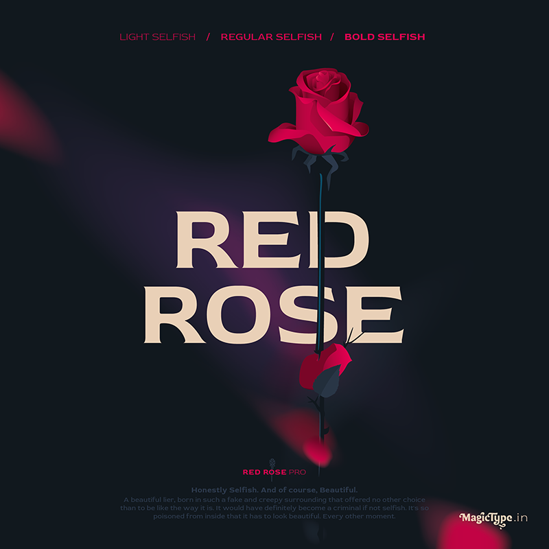Przykładowa czcionka Red Rose #1