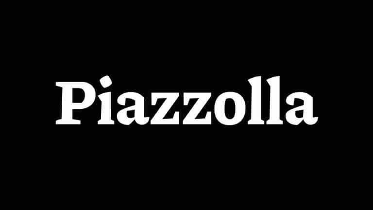 Przykładowa czcionka Piazzolla SC #1