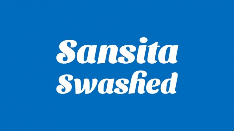 Przykładowa czcionka Sansita Swashed #1