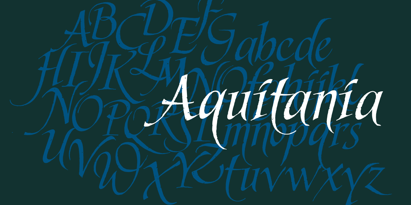 Przykładowa czcionka Aquitania Script #1