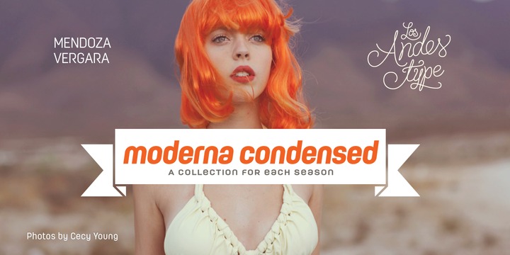 Przykładowa czcionka Moderna Condensed #1