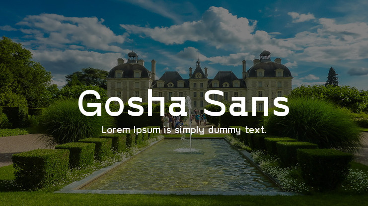 Przykładowa czcionka Gosha Sans #1