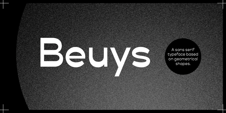 Przykładowa czcionka Beuys #1