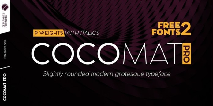 Przykładowa czcionka Cocomat Pro #1