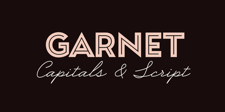 Przykładowa czcionka Garnet #1