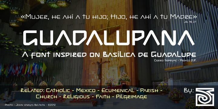 Przykładowa czcionka Guadalupana #1