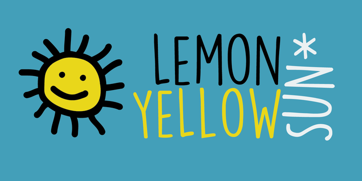 Przykładowa czcionka Lemon Yellow Sun #1
