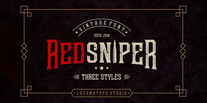 Przykładowa czcionka Redsniper #1