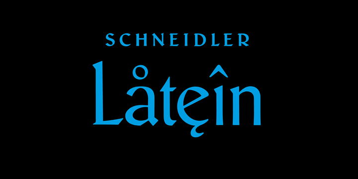 Przykładowa czcionka Schneidler Latein #1