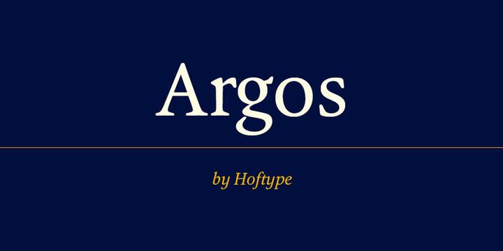 Przykładowa czcionka Argos #1