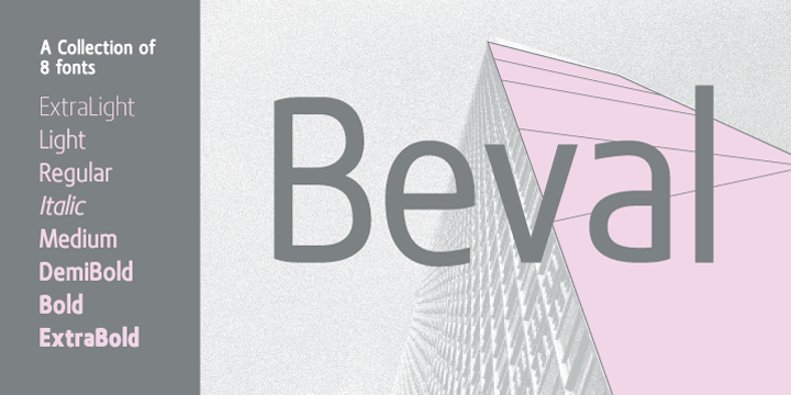 Przykładowa czcionka Beval #1