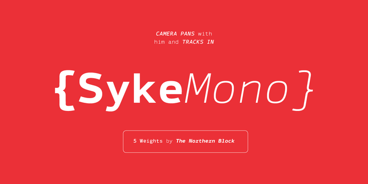 Przykładowa czcionka Syke Mono #1