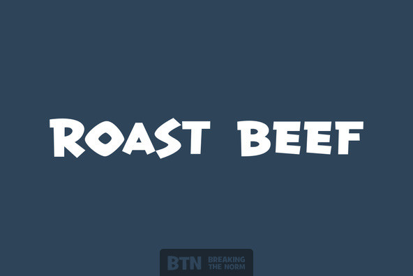 Przykładowa czcionka Roast Beef BTN #1
