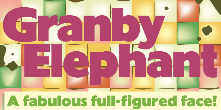 Przykładowa czcionka Granby Elephant Pro #1
