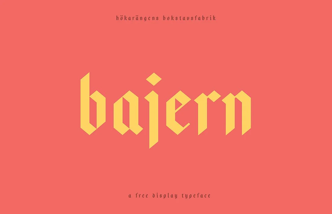 Przykładowa czcionka Bajern #1