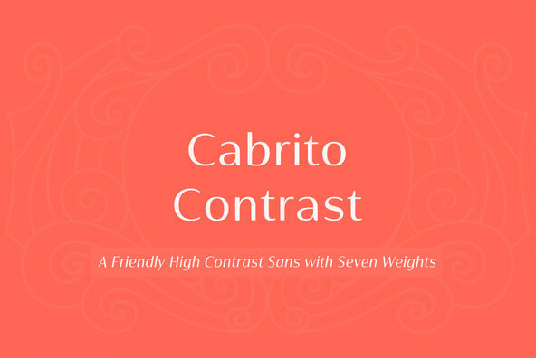 Przykładowa czcionka Cabrito Contrast #1