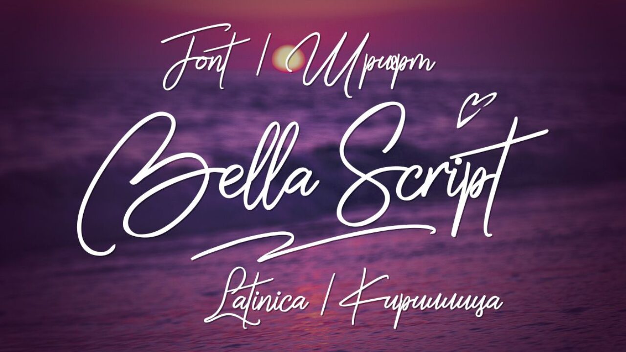 Przykładowa czcionka Bella Script #1