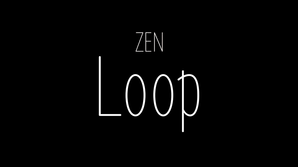 Przykładowa czcionka Zen Loop #1