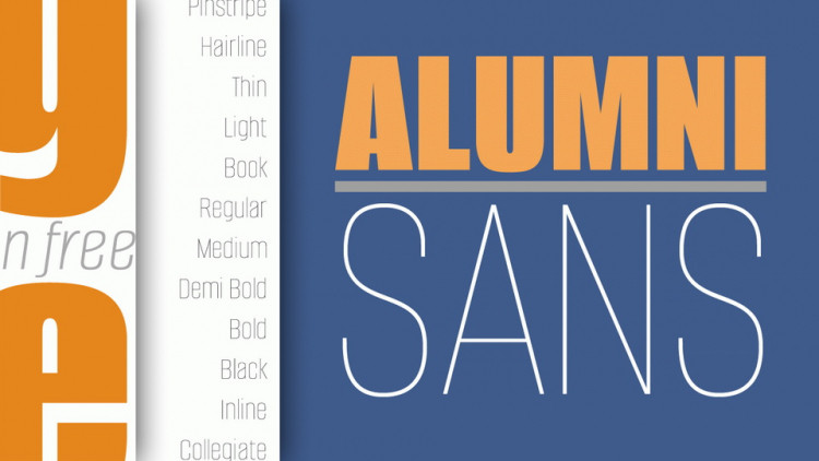 Przykładowa czcionka Alumni Sans #1