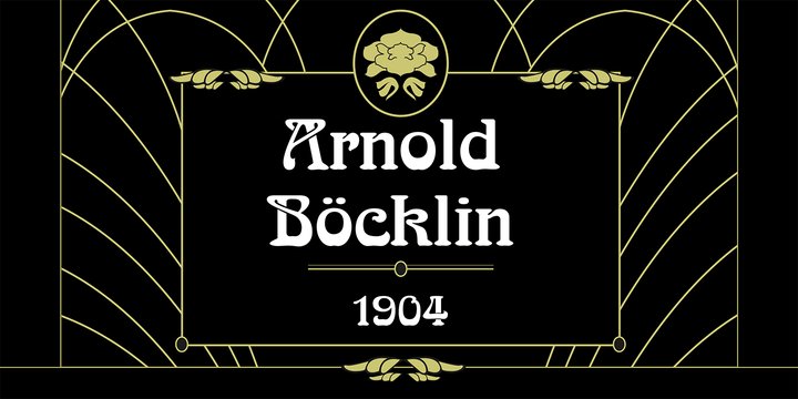 Przykładowa czcionka Arnold Boecklin #1