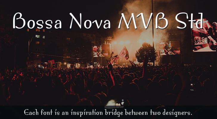 Przykładowa czcionka Bossa Nova MVB #1
