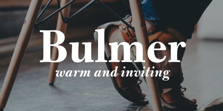 Przykładowa czcionka Bulmer #1