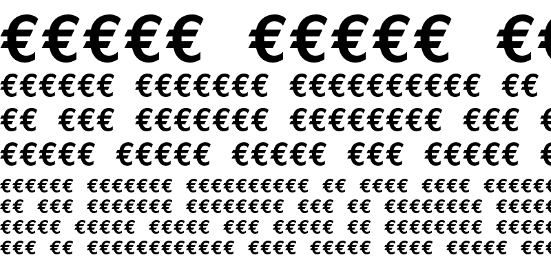 Przykładowa czcionka Euro Mono #1