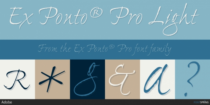 Przykładowa czcionka Ex Ponto Pro #1