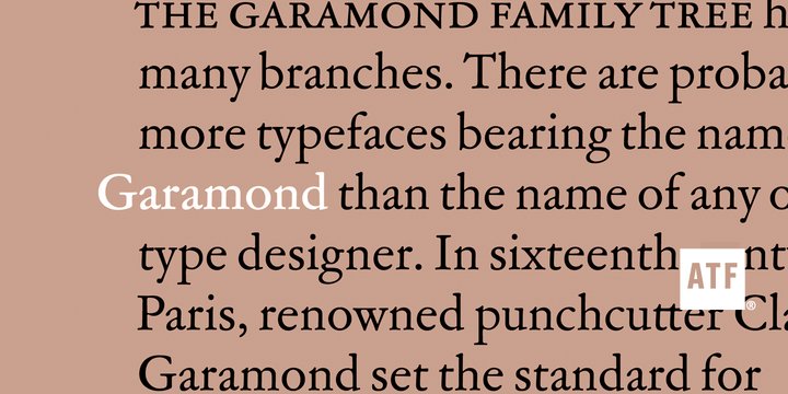 Przykładowa czcionka Garamond 3 #1