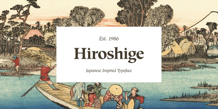 Przykładowa czcionka Hiroshige #1