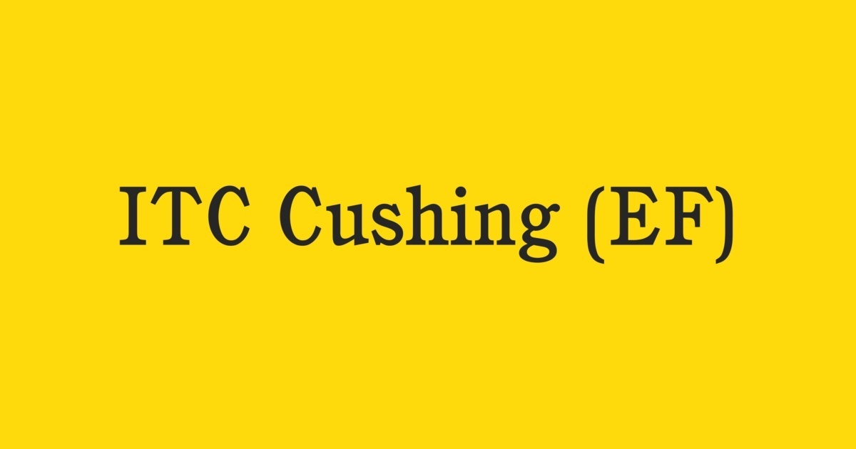 Przykładowa czcionka ITC Cushing #1