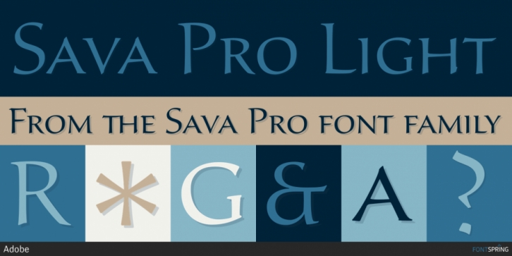 Przykładowa czcionka Sava Pro #1