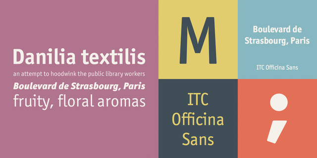 Przykładowa czcionka ITC Officina Sans #1