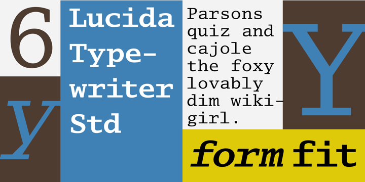 Przykładowa czcionka Lucida Typewriter #1