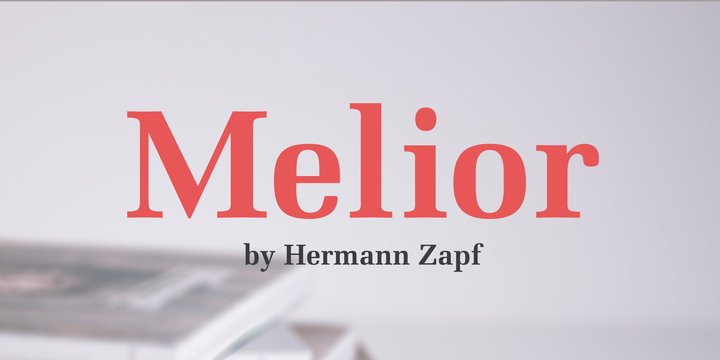 Przykładowa czcionka Melior #1