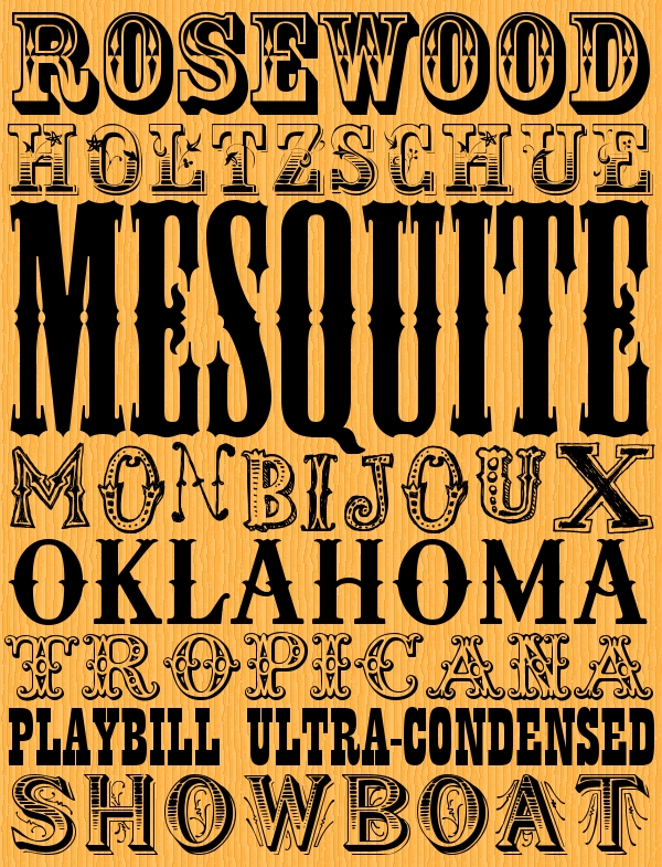 Przykładowa czcionka Mesquite #1