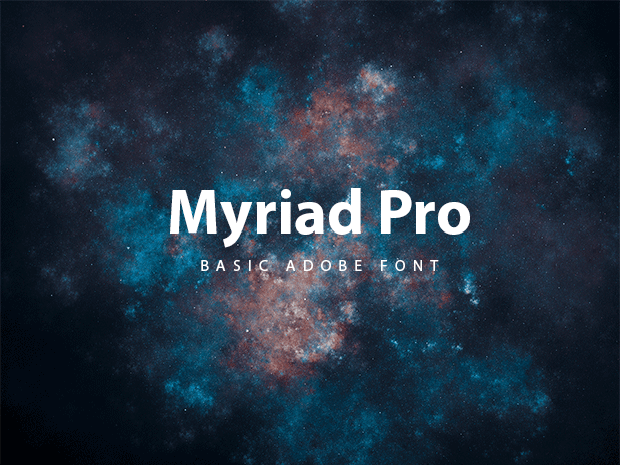 Przykładowa czcionka Myriad #1