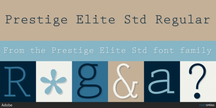 Czcionka Prestige Elite
