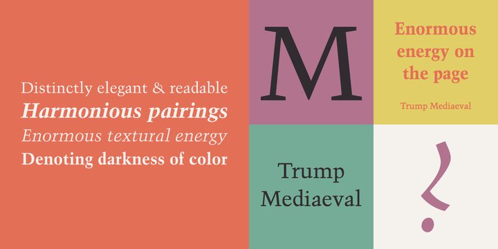 Przykładowa czcionka Trump Mediaeval #1