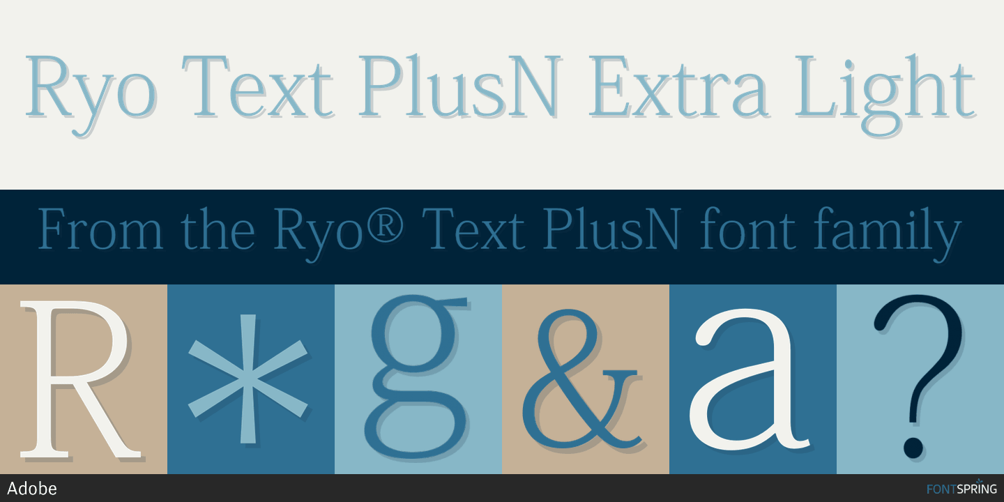 Przykładowa czcionka Ryo Text PlusN #1