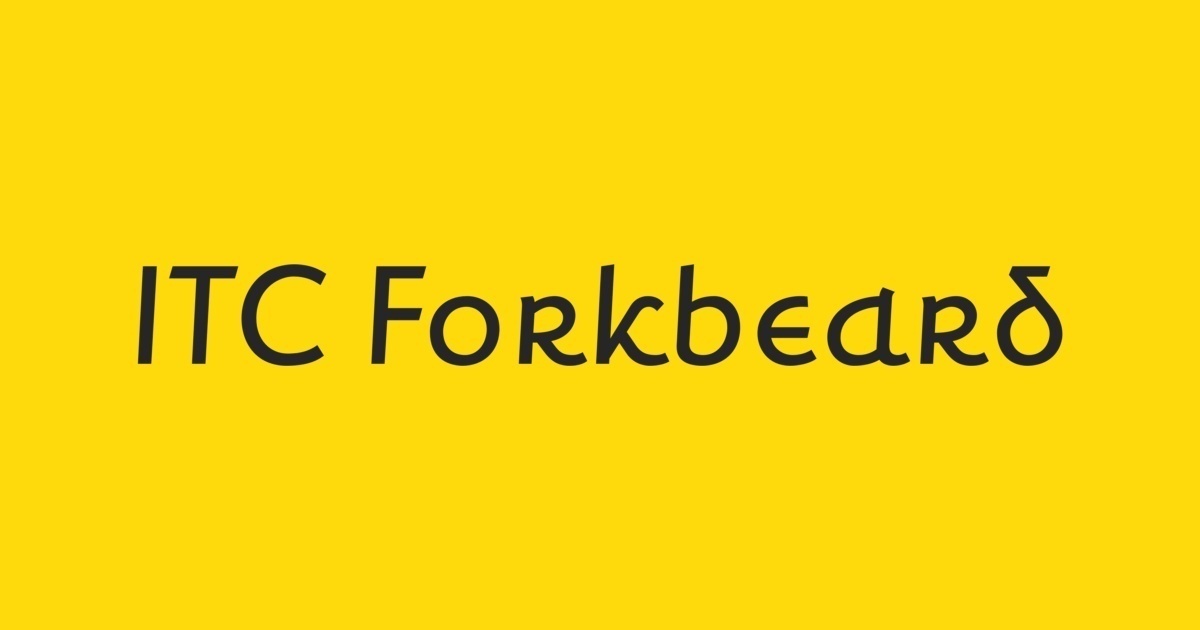 Przykładowa czcionka ITC Forkbeard #1