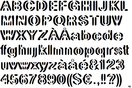 Przykładowa czcionka Linotype Element #1