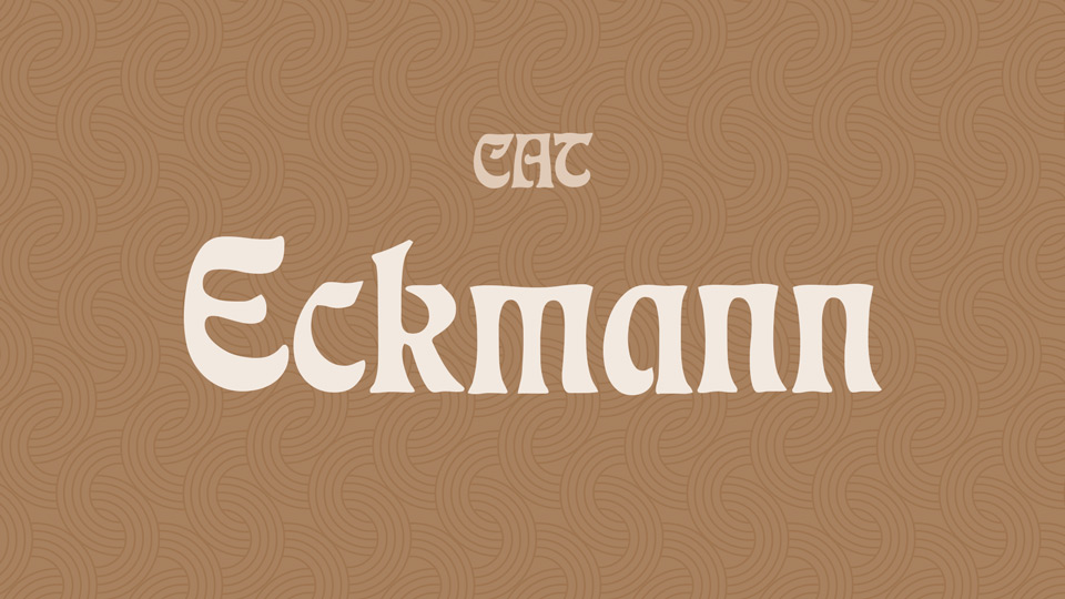 Przykładowa czcionka Eckmann #1