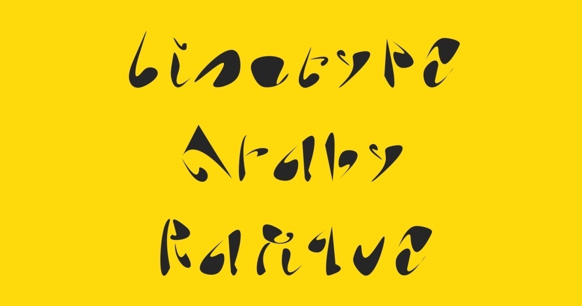 Przykładowa czcionka Linotype Araby Rafique #1