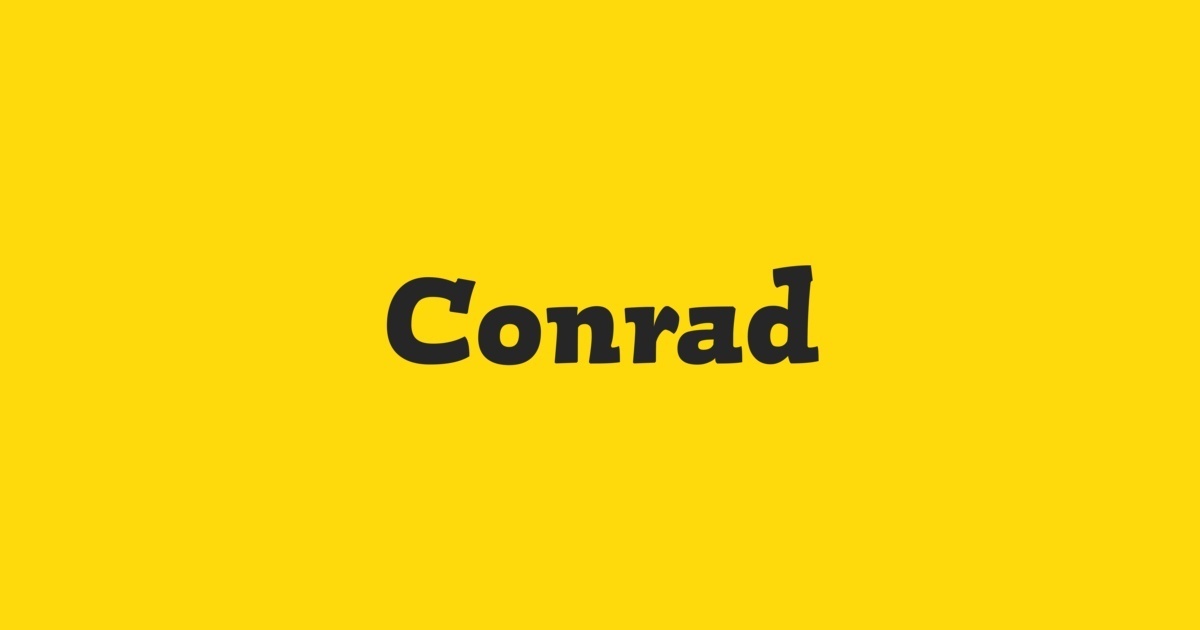 Przykładowa czcionka Conrad #1
