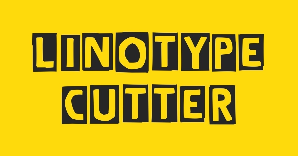 Przykładowa czcionka Linotype Cutter #1